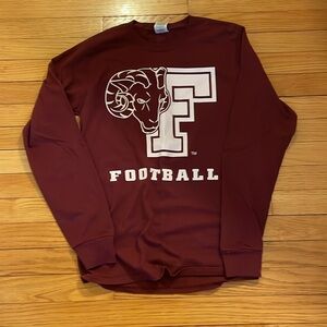 Jerzees Fordham Rams Football Long Sleeve Tshirt